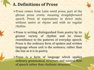 how is poetry distinguished from prose? the rhythm of language in poetry