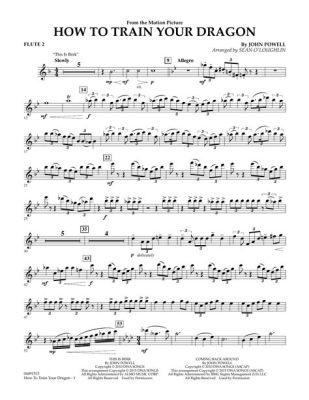 How to Train Your Dragon: The Journey of the Flute Sheet Music